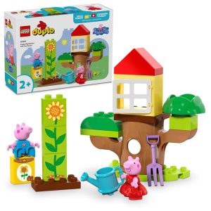 Lego peppa gris med hage og trehytte