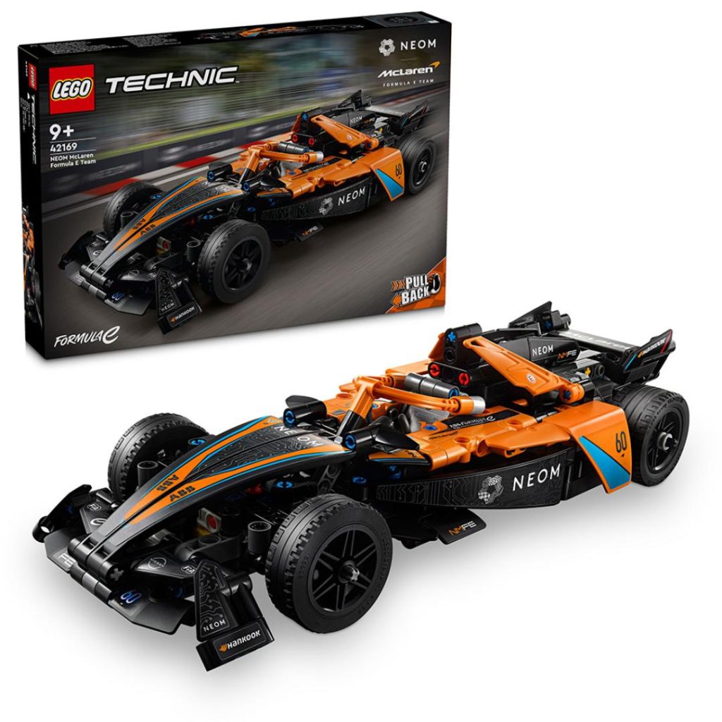 Lego neom mclaren formula e race car