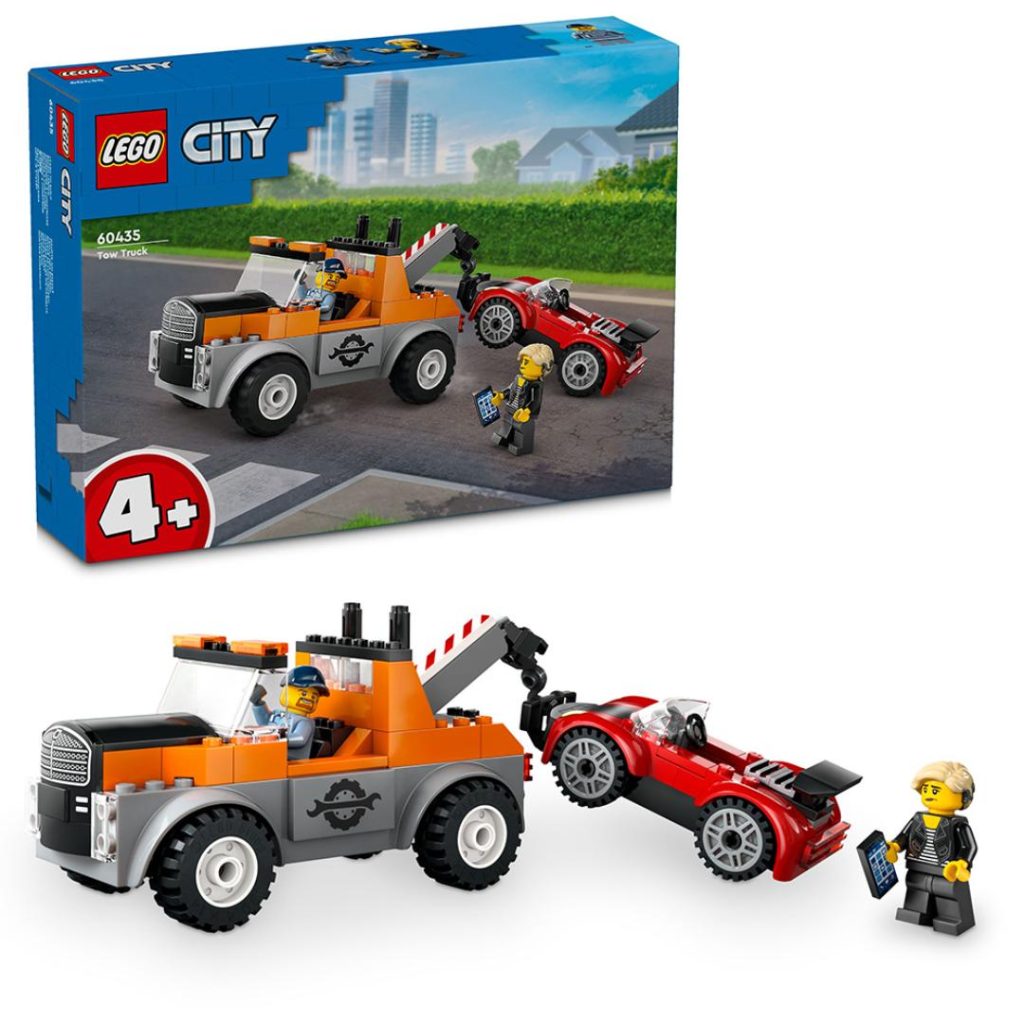 Lego bergingsbil og sportsbil