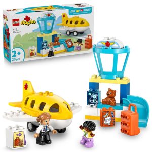 Lego på flyplassen for første gang