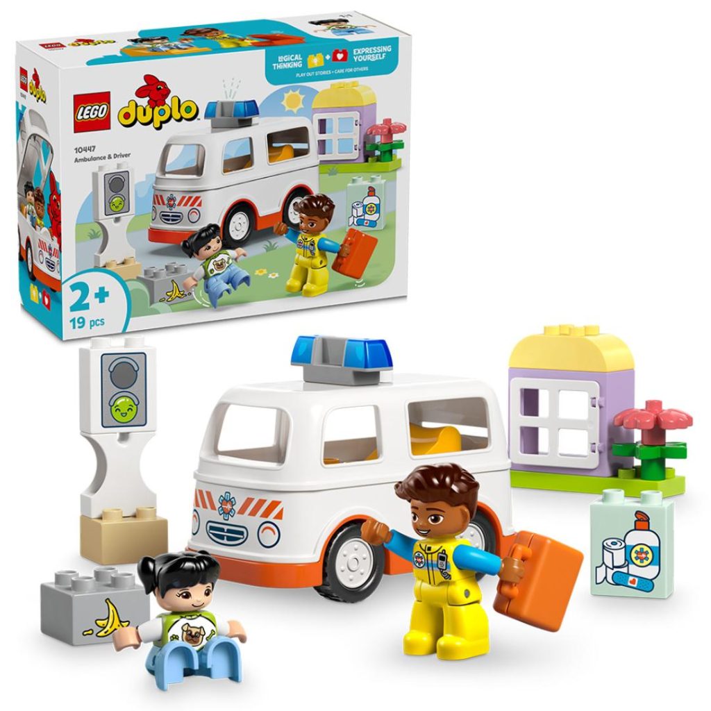 Lego sykebil med sjåfør