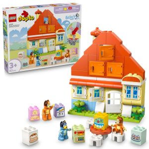 Lego blueys hus med huskespill