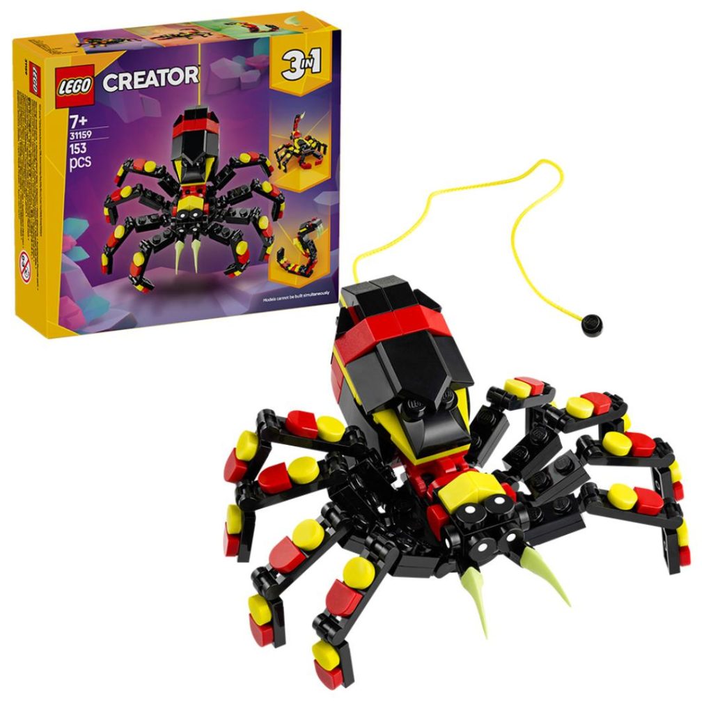 Lego ville dyr edderkopp på spranget