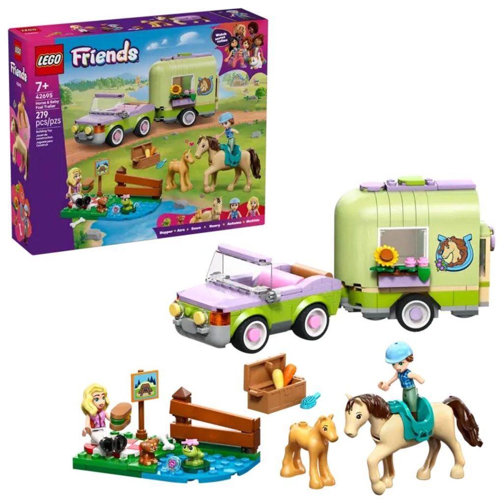 Lego henger med hest og føll