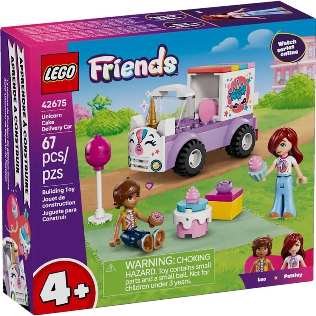 Lego kakebil med enhjørningdekor