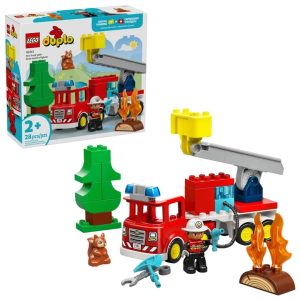 Lego brannbil med slange og brannmann