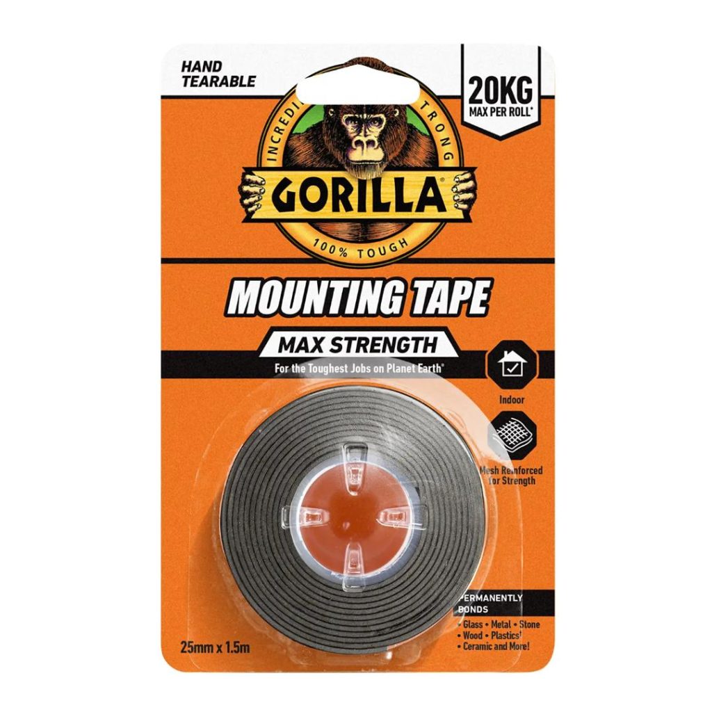 Gorilla monteringstape 25mmx1,5m