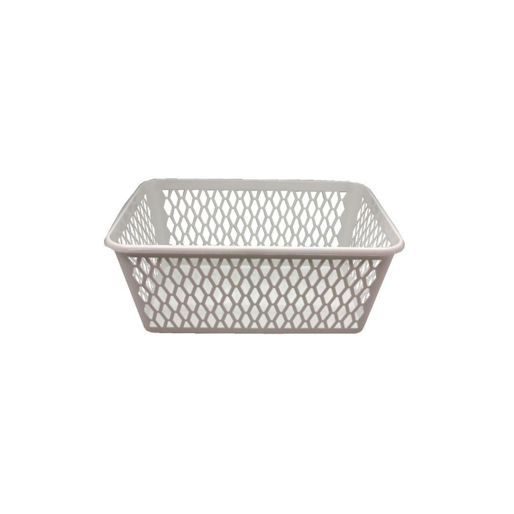 Plast1 minikurv hvit liten 25 x 15 x 8 c