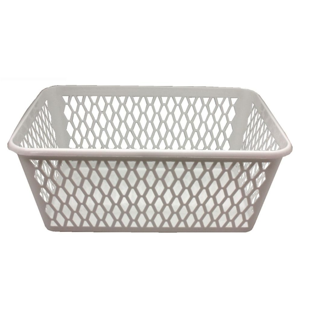 Plast1 minikurv hvit stor 36 x 25 x 25 c