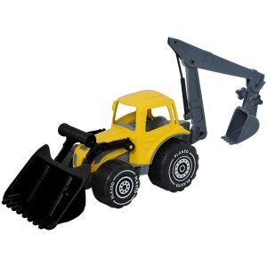 Plasto traktor med laster