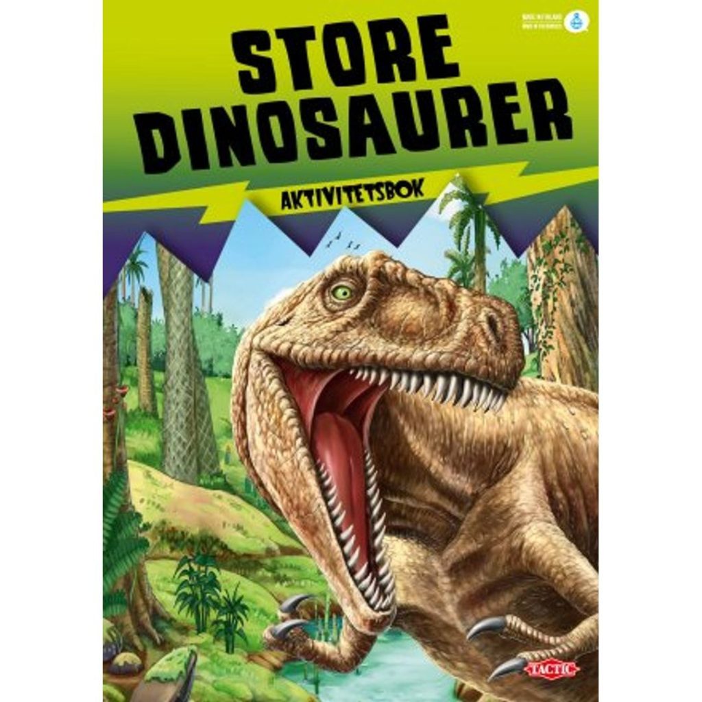 Aktivitetsbok store dinosaurer