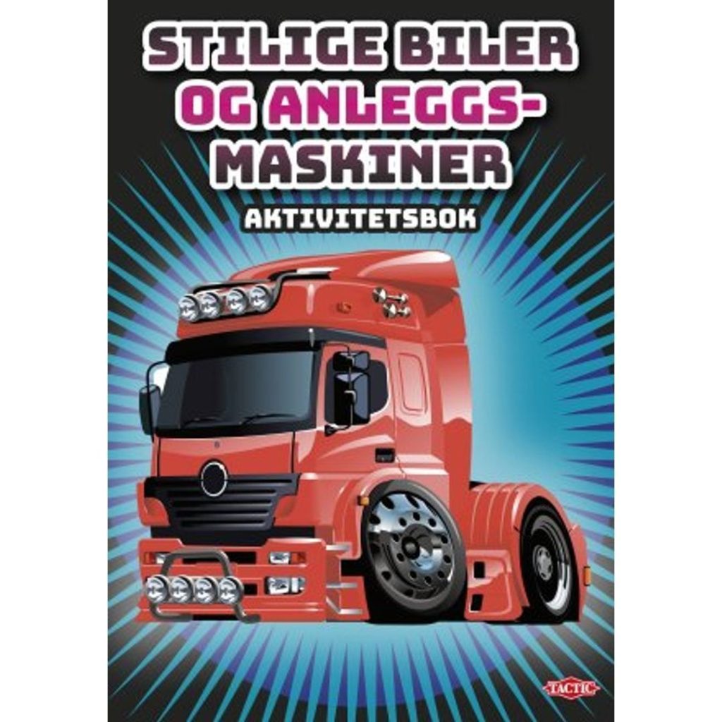 Aktivitetsbok stilige biler og maskiner