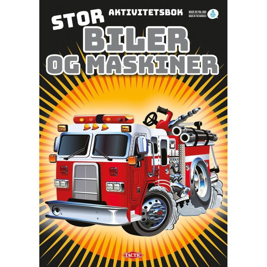 Aktivitetsbok biler og maskiner