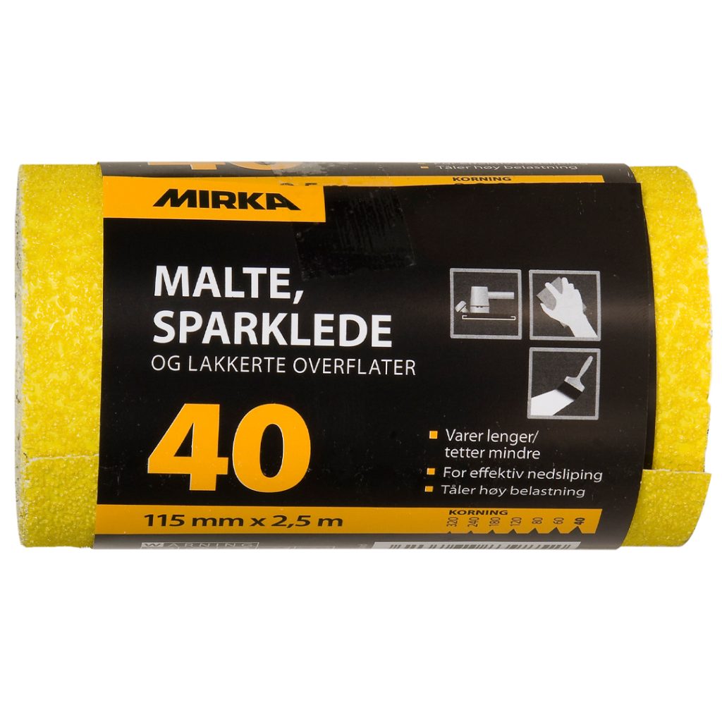 Mirka sliperull m/s/l 115mm x 2,5m k40