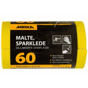 Mirka sliperull m/s/l 115mm x 2,5m k60
