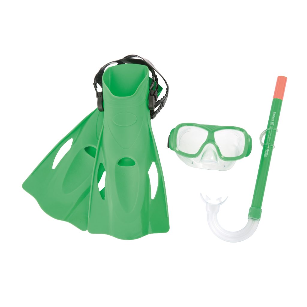 Bestway snorkelsett m/svømmeføtter 7år +