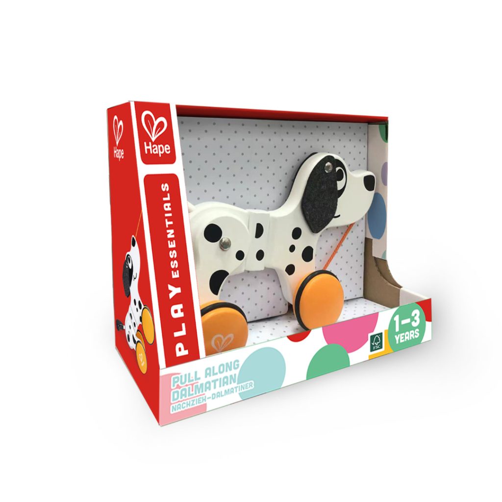 Hape pull along dalmatian