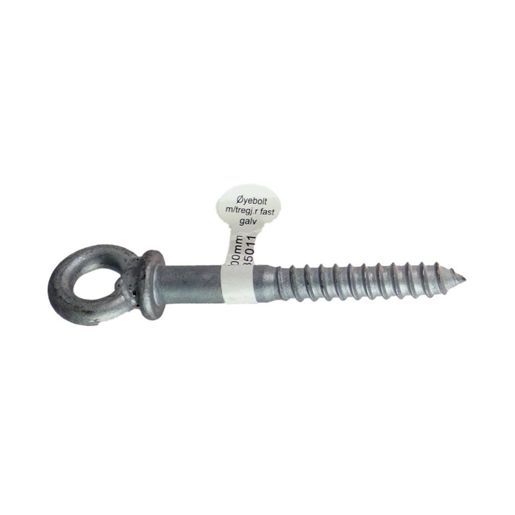 Øyebolt m/tregj. fast 12x100mm