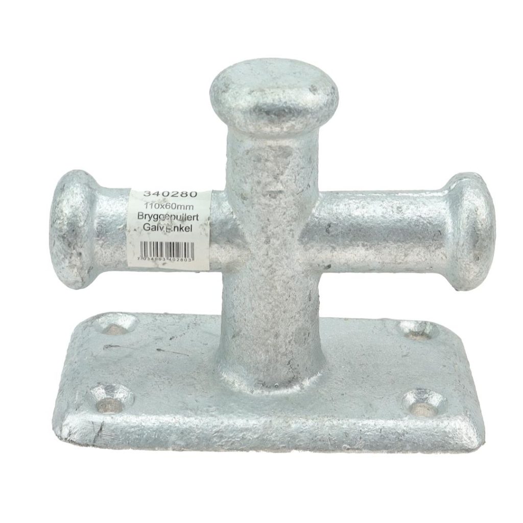 Bryggepuller enkel 110x60mm varmgalv.