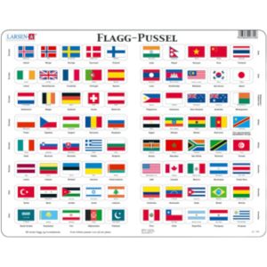 Platepusle maxi 80 flagg fra hele verden