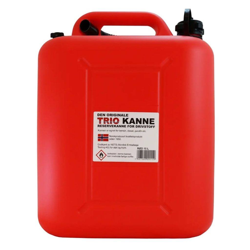 Trio bensinkanne 15l rød