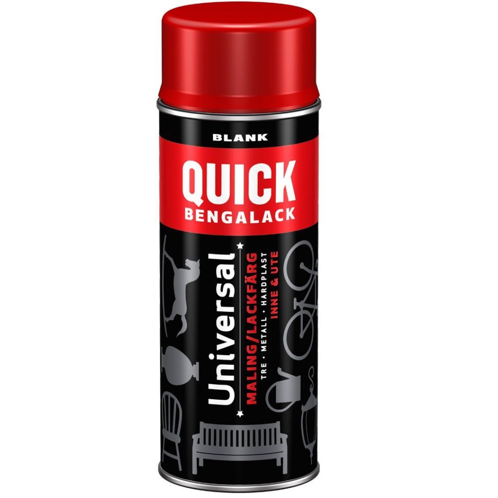 Quick spray nr 83 signalrød blank 400ml 