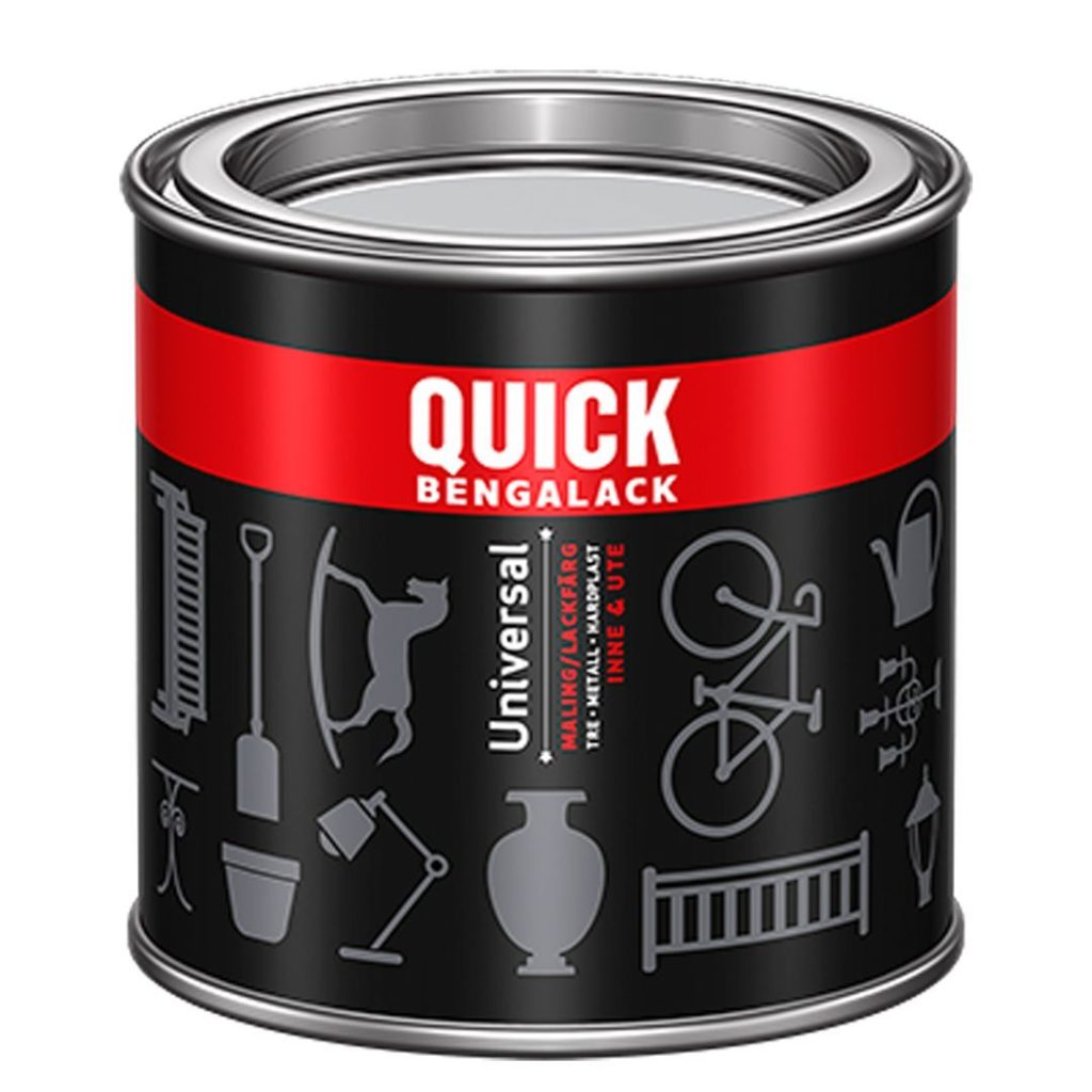 Quick universal nr301 hvit silkematt 0,2