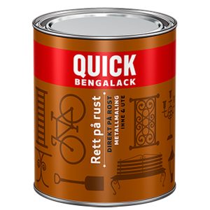 Quick rett på rust nr150 sort blank 0,75