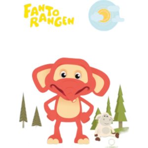 Malebok fantorangen med klistremerker