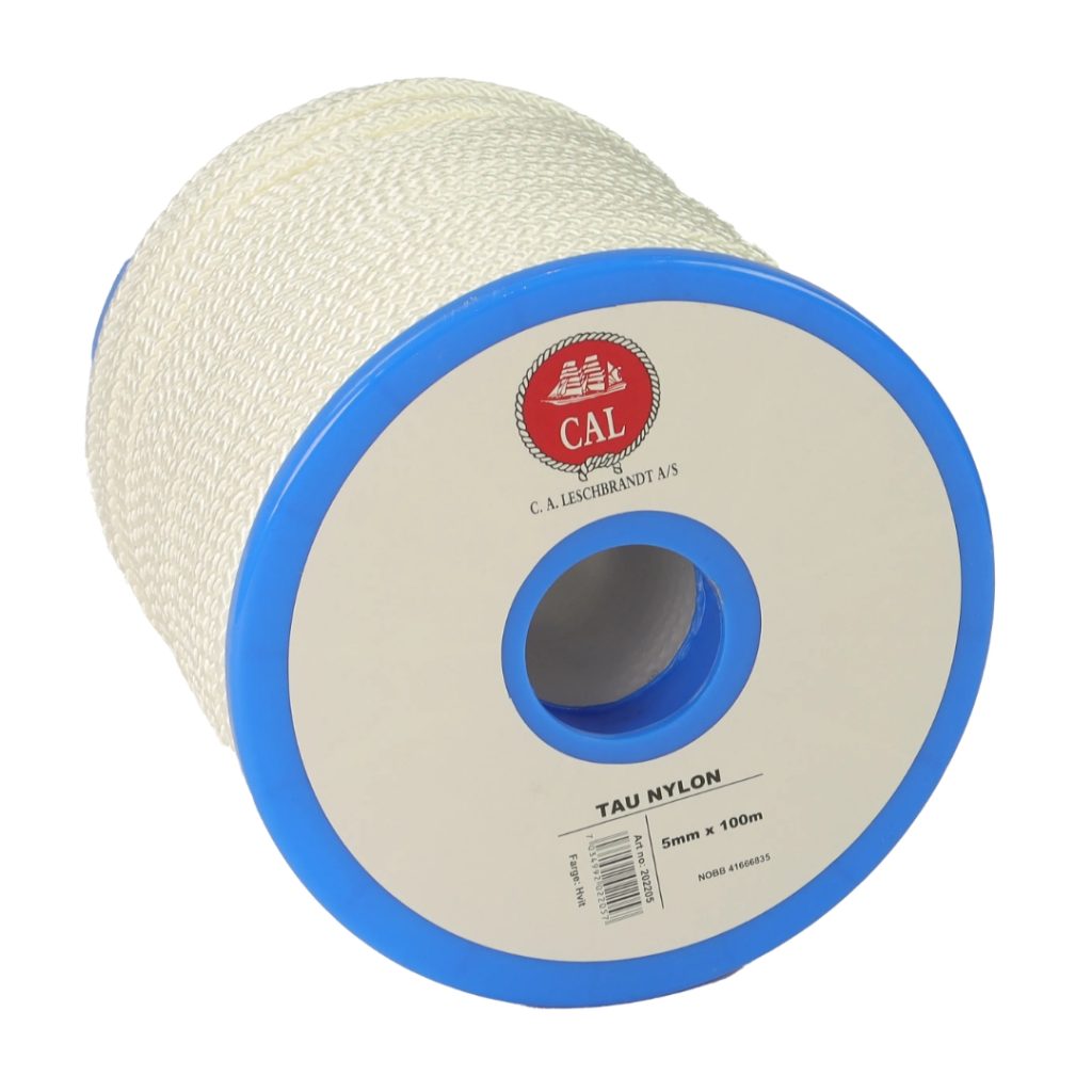 Tau flettet nylon 5mm 100m