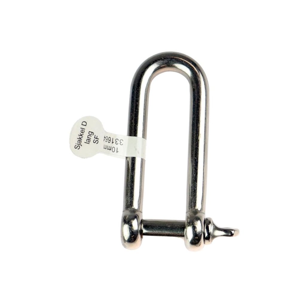Sjakkel d lang 10mm 3/8 sf316