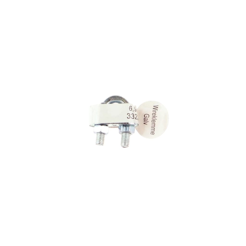 Wireklemme galv 1/4 6,0mm