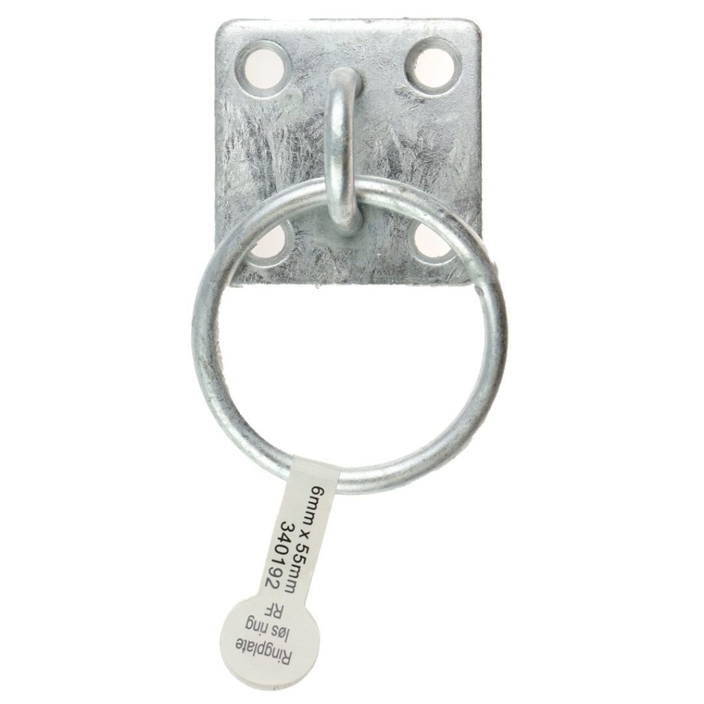 Ringplate varmgalv. 6mm x 55mm løs ring