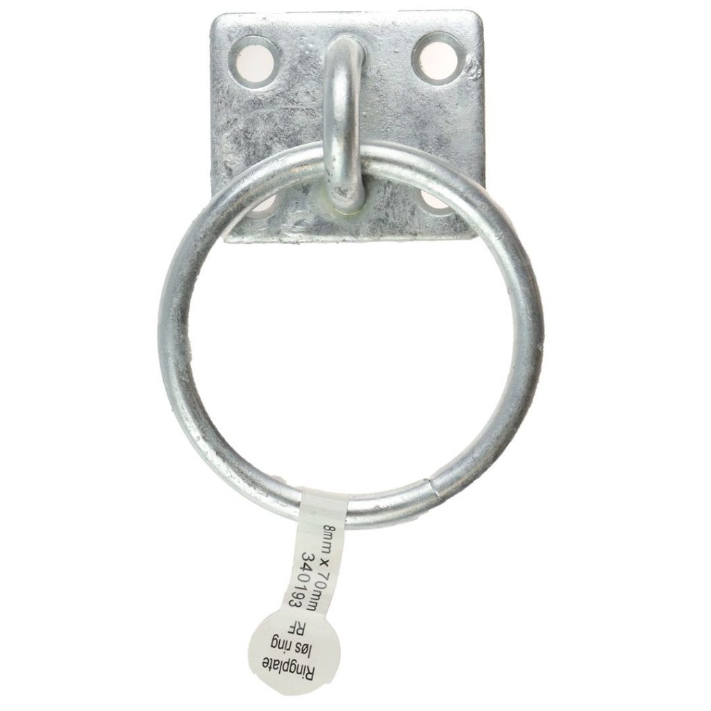 Ringplate varmgalv. 8mm x 70mm løs ring