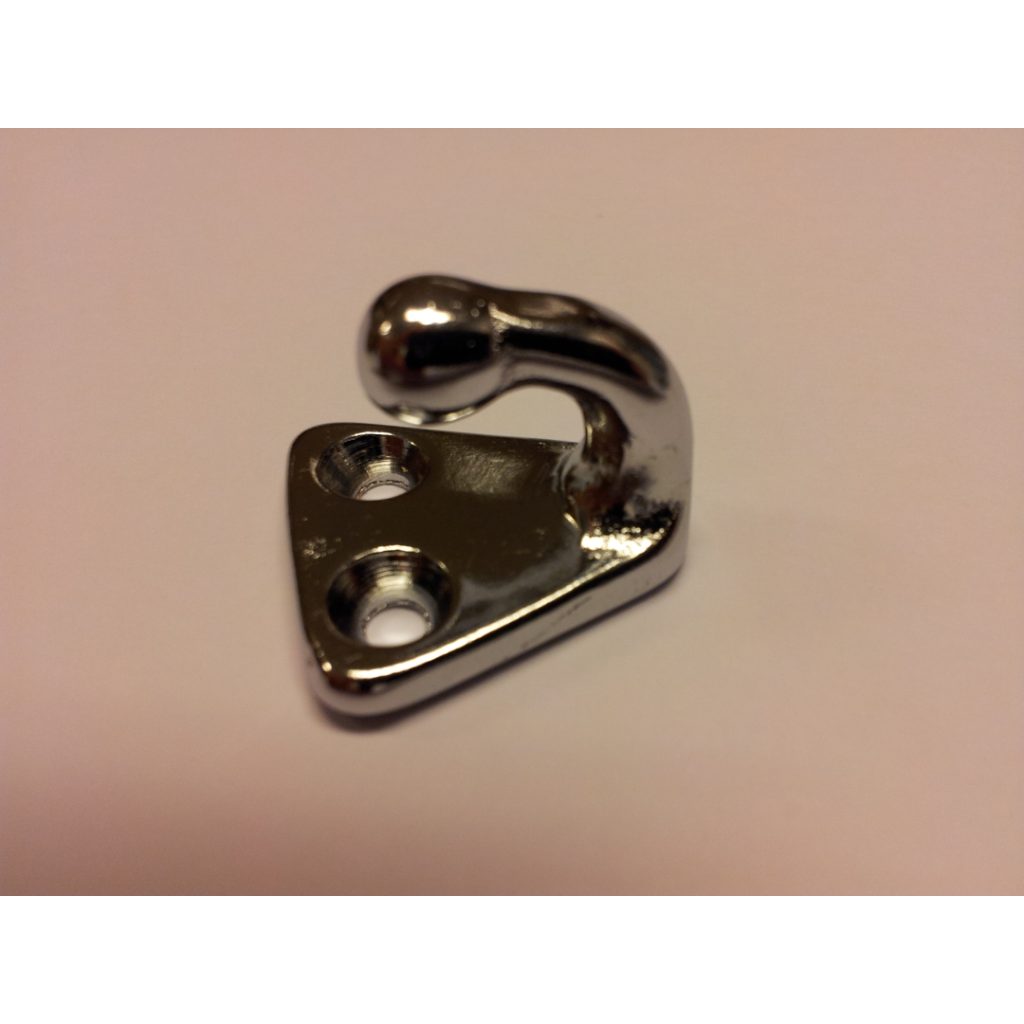 Kapellkrok forkrommet messing