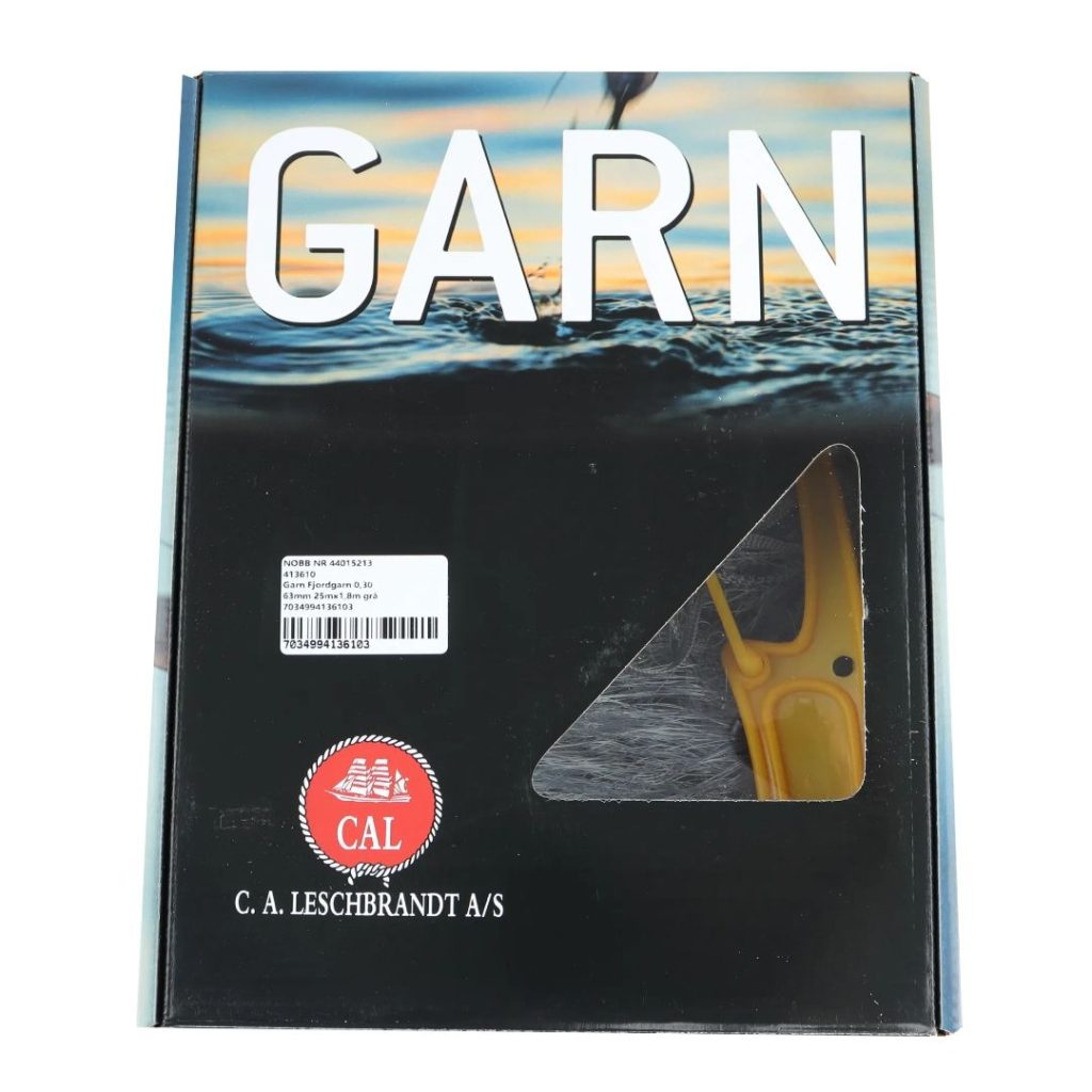 Garn fjordgarn 0,30 63mm 25mx1,8m grå