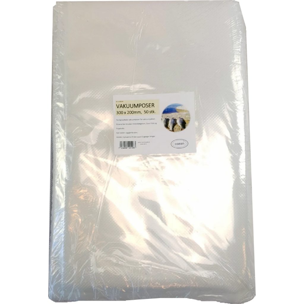 Osean vakuumpose 300x200mm 50stk 1,8mm