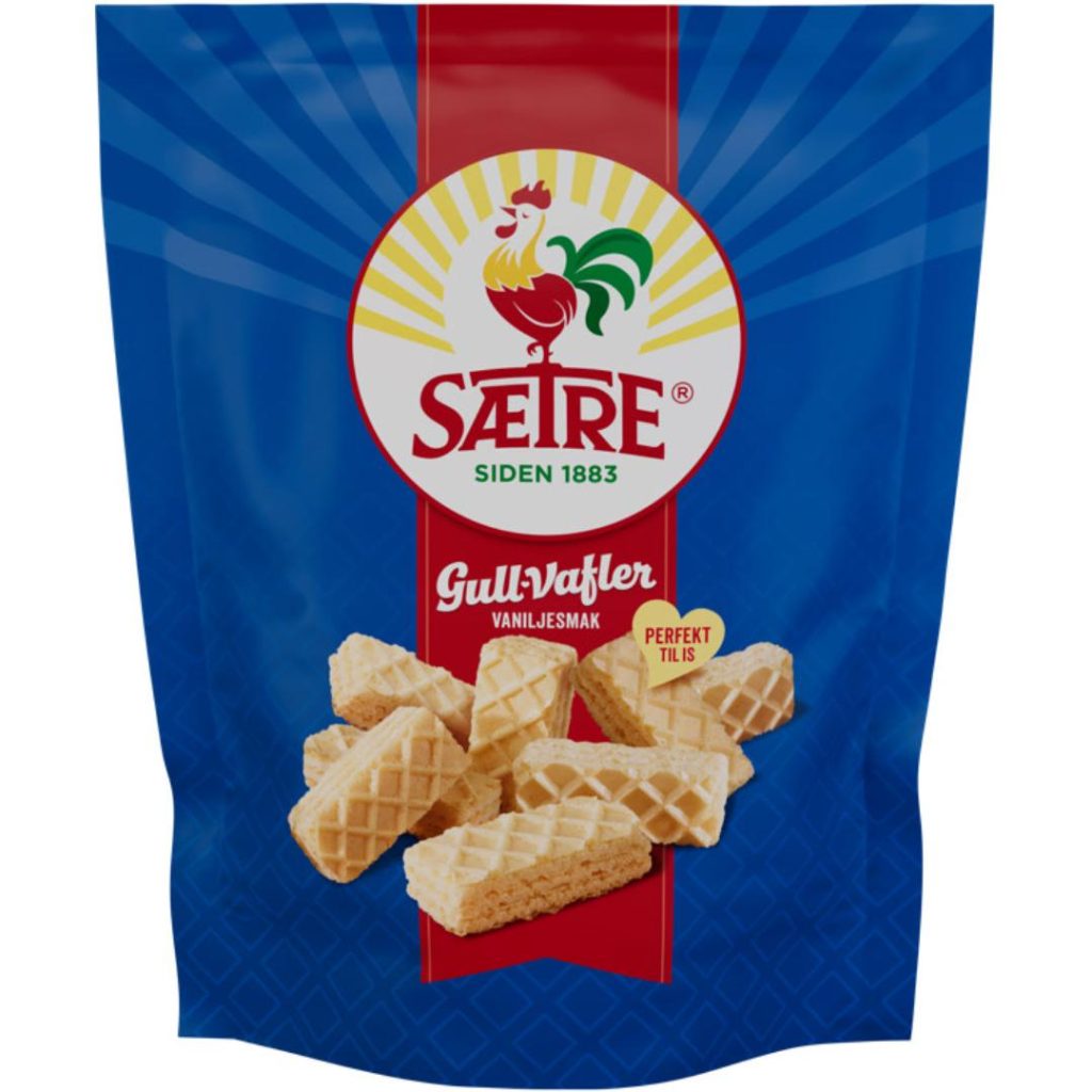 Sætre gullvafler vanilje  250g