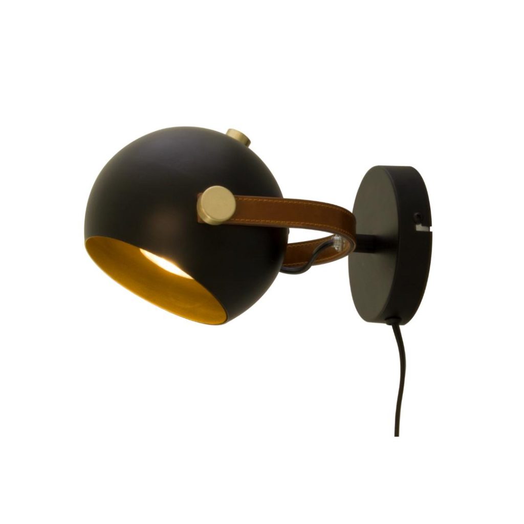 Bow vegglampe svart gu10