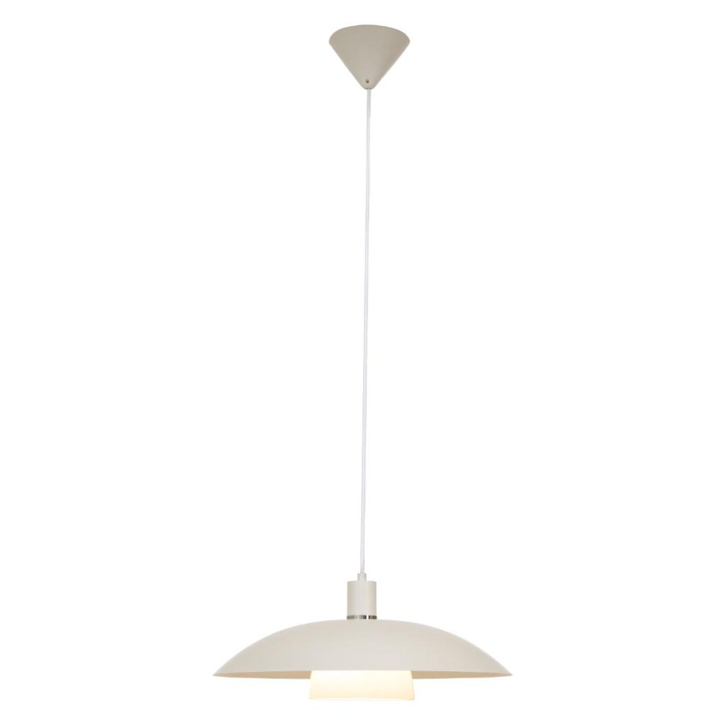 Alfa taklampe hvit e27 ringer i krom og