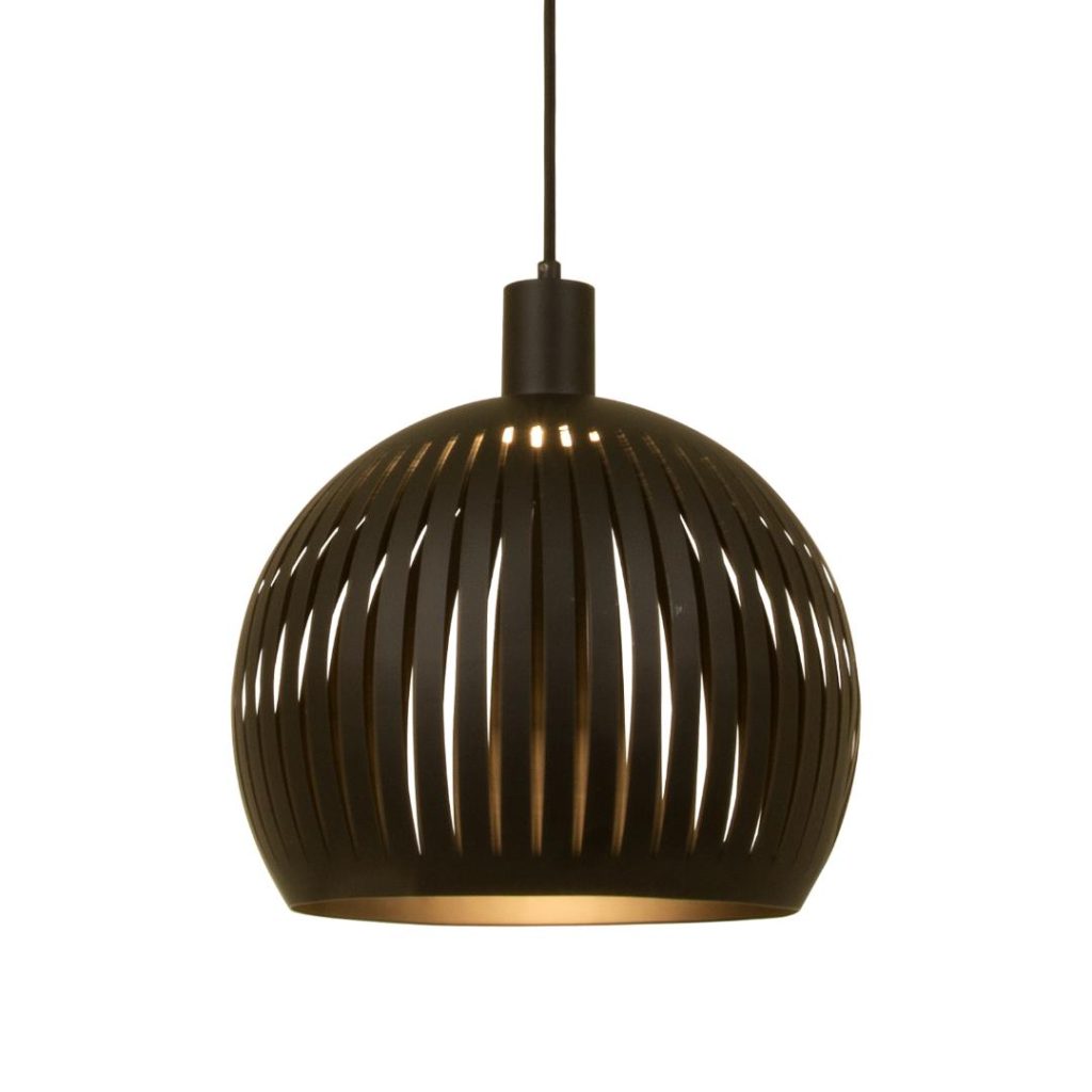 Grafika taklampe 30cm svart gu10 bredstr