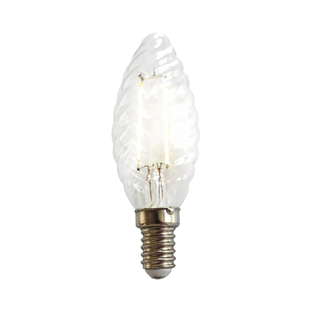 Aneta vridd mignon 2w led filament e14,