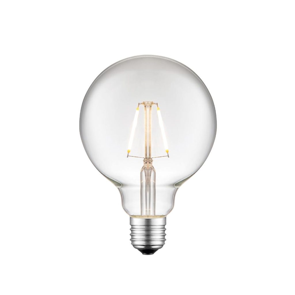 Aneta globe g95 2w led filament e27, kla
