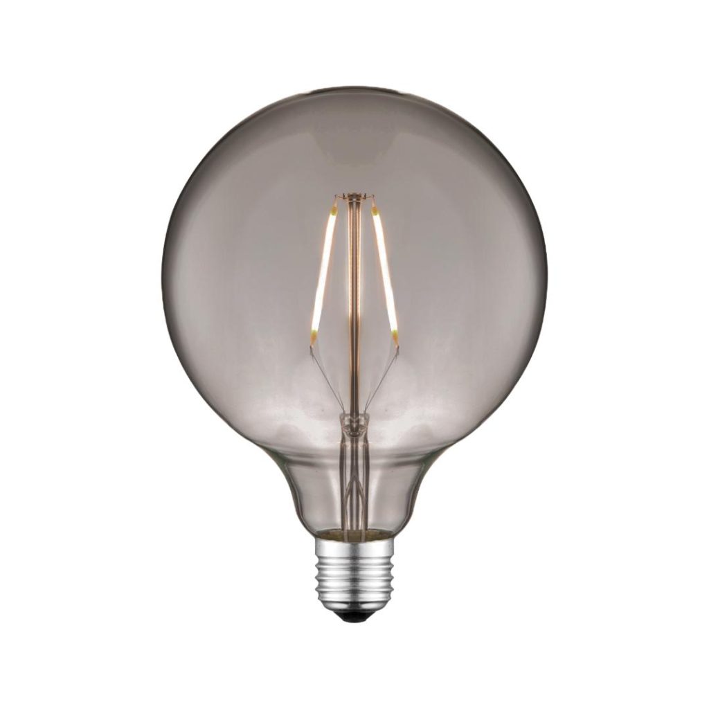 Aneta globe g125 2w led filament e27, rø