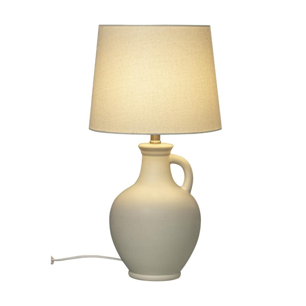 Athena bordlampe naturhvit e27