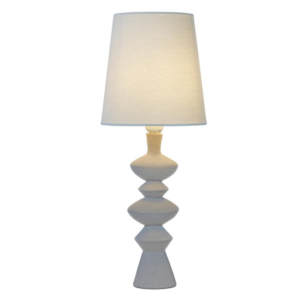 Nina bordslampa beige/naturvit e27 inkl.