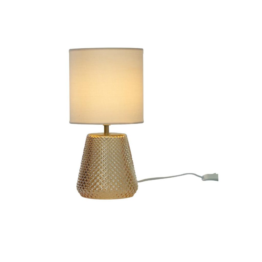 Alissa bordlampe amber/beige e14 inkl. t