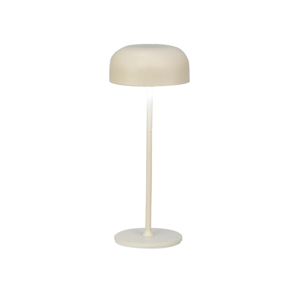 Iris bordlampe oppladbar beige led usb-c