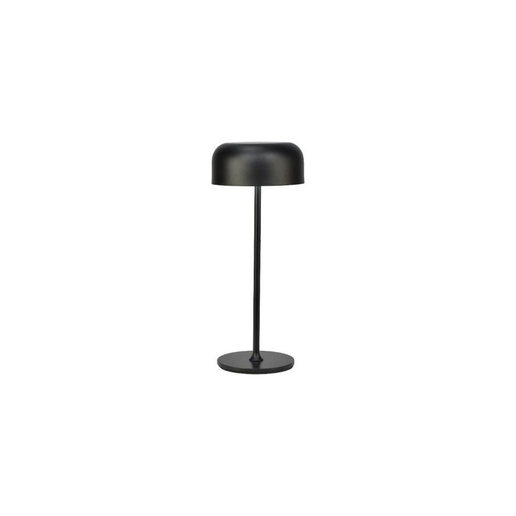 Iris bordlampe oppladbar svart led usb-c