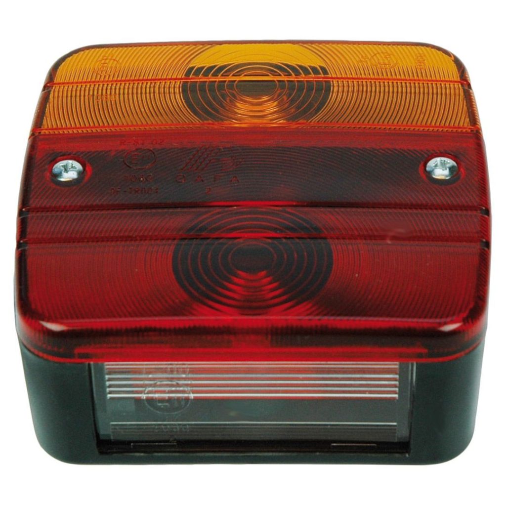 Baklykt for tilhenger 12-24 volt